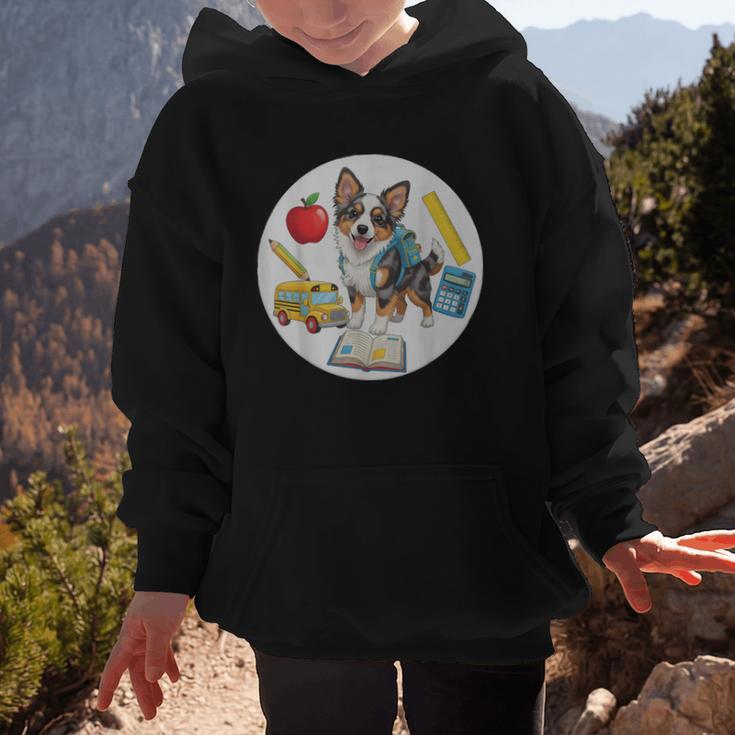 Back To School Miniature American Shepherd Dog Boys Girls Graphic Kid Hoodie Back To School Miniature American Shepherd Dog Boys Girls Graphic Kid Hoodie