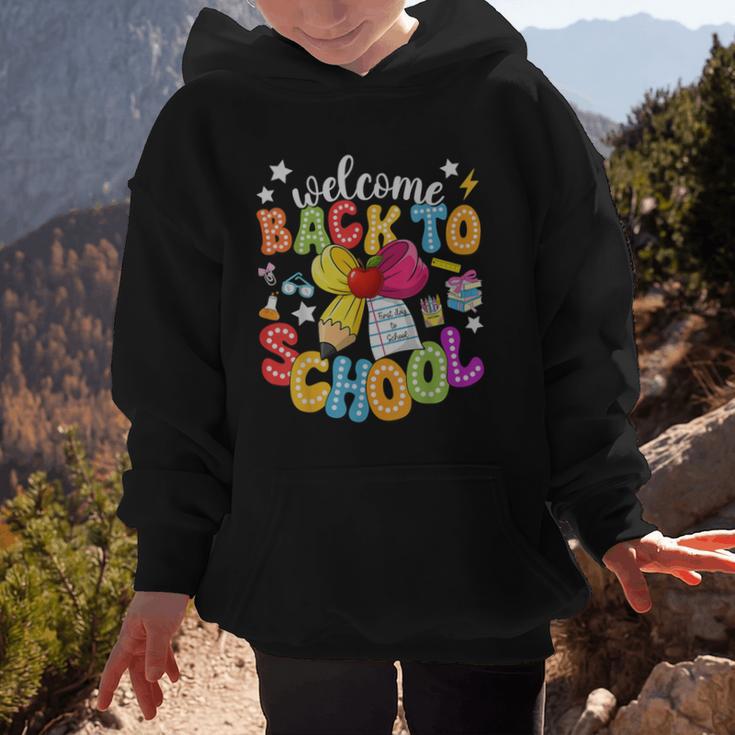 Back To School Pencil Coquette Bow First Day Of School Kids Graphic Kid Hoodie