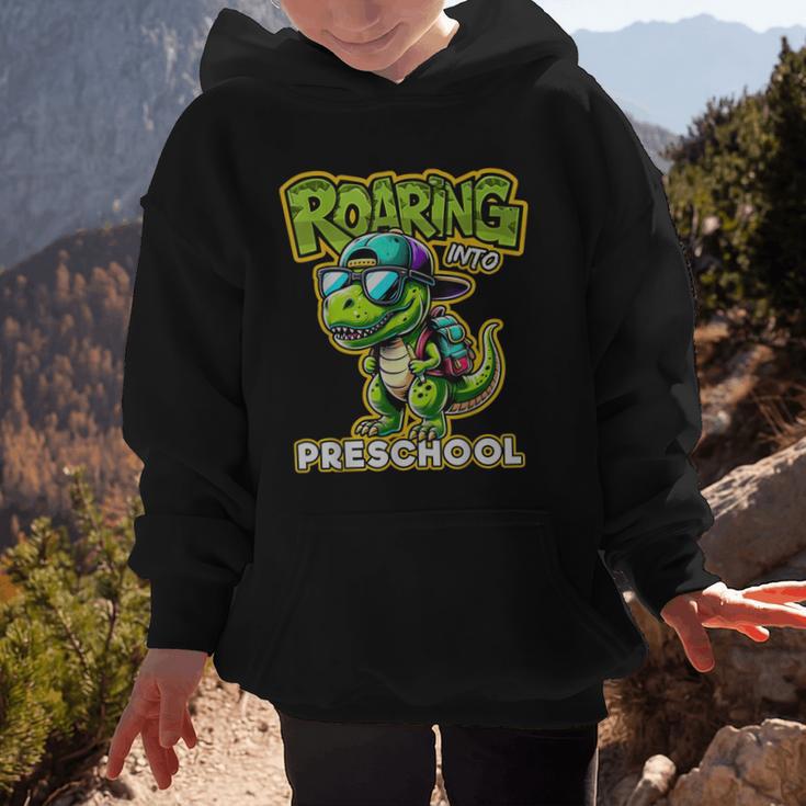 Back To School Preschool Dinosaur First Day Of School Boy Graphic Kid Hoodie Back To School Preschool Dinosaur First Day Of School Boy Graphic Kid Hoodie
