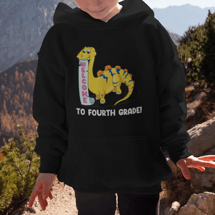 Back To School Welcome To Fourth Grade Graphic Kid Hoodie Back To School Welcome To Fourth Grade Graphic Kid Hoodie