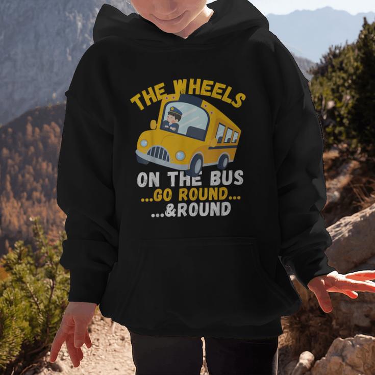 Back To School The Wheels On The Bus Go Round And Round Kids Graphic Kid Hoodie Back To School The Wheels On The Bus Go Round And Round Kids Graphic Kid Hoodie