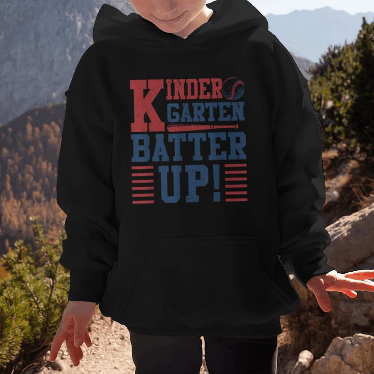 Baseball Kindergarten Back To School Kindergarten Batter Up Graphic Kid Hoodie Baseball Kindergarten Back To School Kindergarten Batter Up Graphic Kid Hoodie