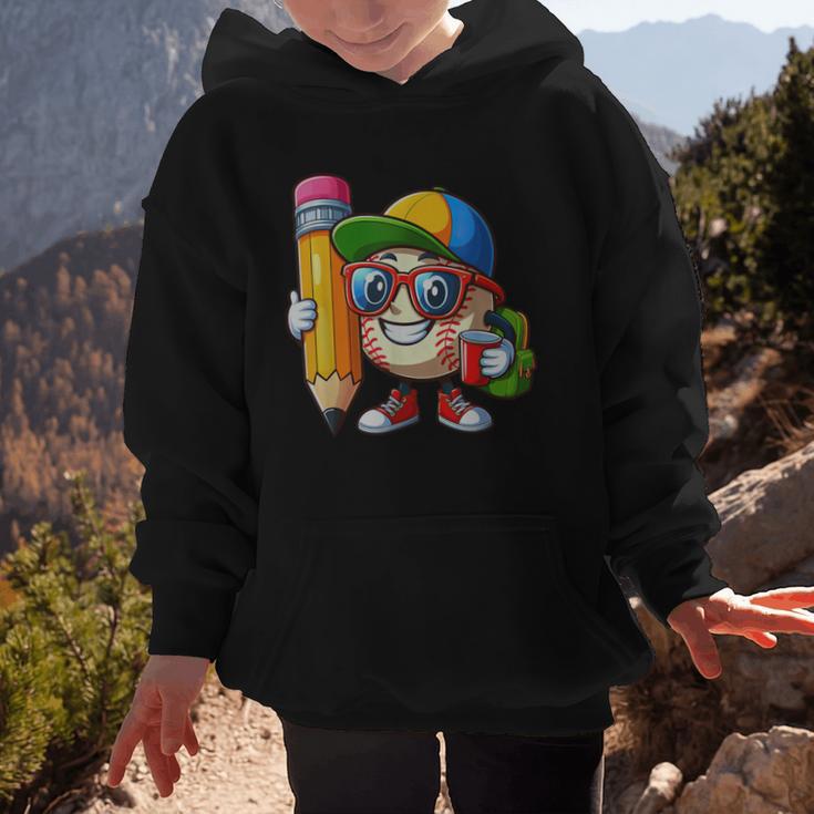 Baseball Lovers Pencil Back To School Kids Boys Girls Graphic Kid Hoodie