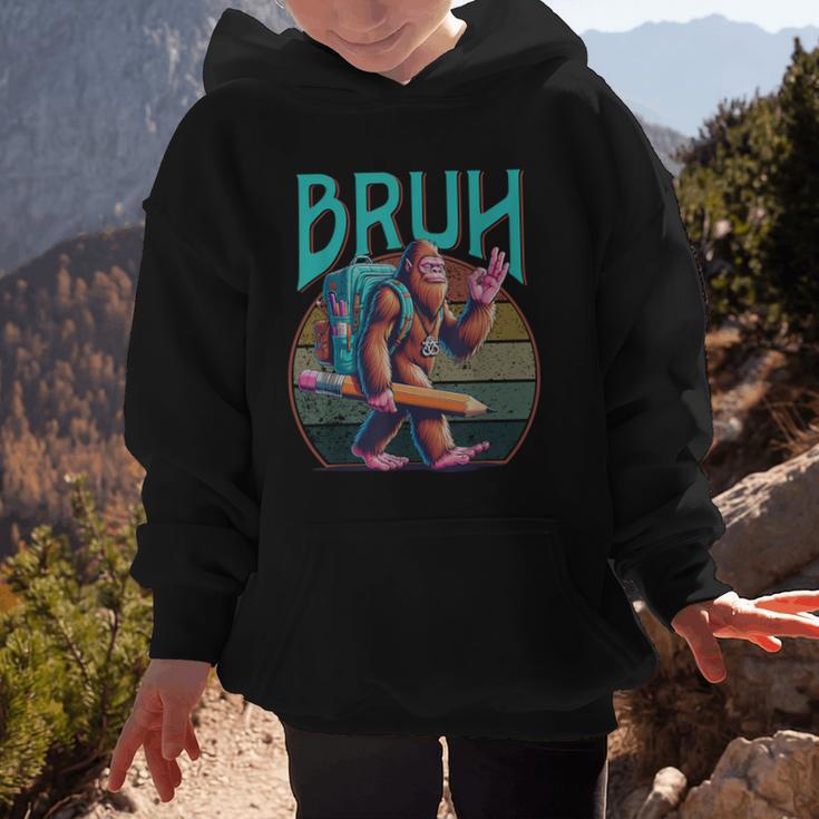 Boys Modern Bruh Big Foot Back To School Graphic Graphic Kid Hoodie Boys Modern Bruh Big Foot Back To School Graphic Graphic Kid Hoodie