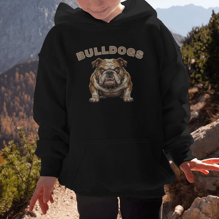 Bulldogs Back To School Spirit Graphic Kid Hoodie Bulldogs Back To School Spirit Graphic Kid Hoodie