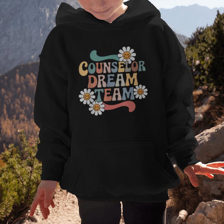Counselor Dream Team Retro Back To School Counselor Squad Graphic Kid Hoodie Counselor Dream Team Retro Back To School Counselor Squad Graphic Kid Hoodie