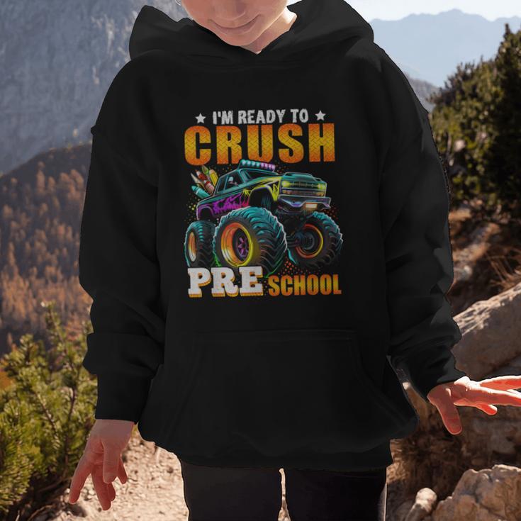 Crush Preschool Monster Truck Back To School Kids Boys Graphic Kid Hoodie