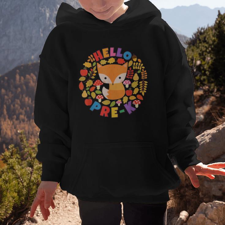 Cute Fox Back To School Woodland Animal Pre-K Graphic Kid Hoodie Cute Fox Back To School Woodland Animal Pre-K Graphic Kid Hoodie