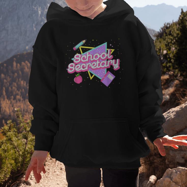 Cute School Secretary Shirt 80's 90's Back To School Graphic Kid Hoodie Cute School Secretary Shirt 80's 90's Back To School Graphic Kid Hoodie