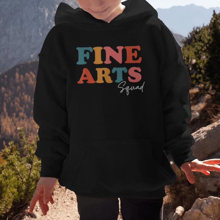 Fine Arts Squad Boho Cute Back To School Fine Arts Graphic Kid Hoodie Fine Arts Squad Boho Cute Back To School Fine Arts Graphic Kid Hoodie