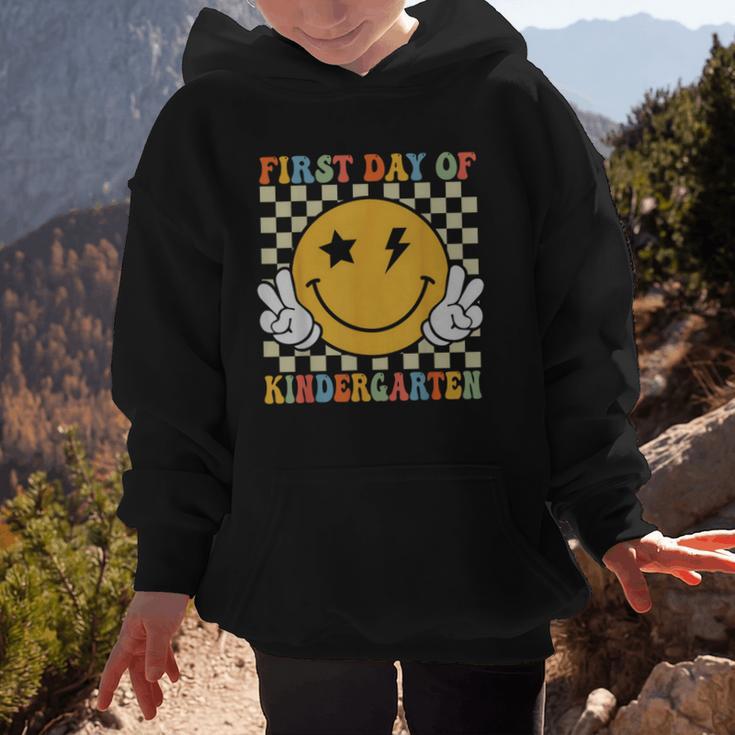 First Day Of Kindergarten Retro Back To School Girls Kids Graphic Kid Hoodie First Day Of Kindergarten Retro Back To School Girls Kids Graphic Kid Hoodie