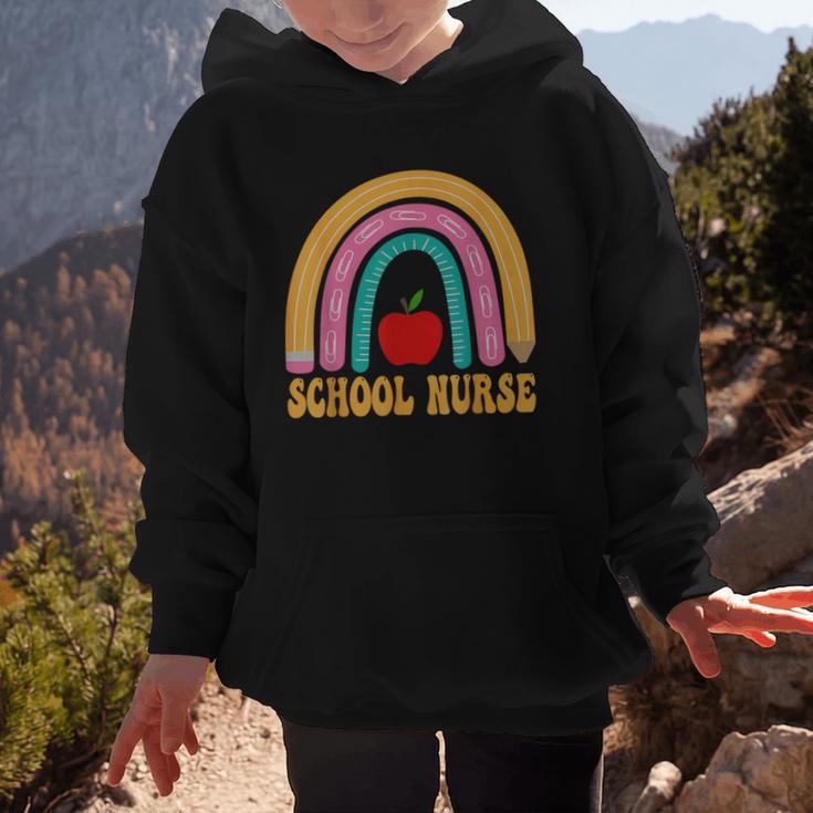 First Day Of School Nurse Back To School Rainbow Pencil Graphic Kid Hoodie First Day Of School Nurse Back To School Rainbow Pencil Graphic Kid Hoodie