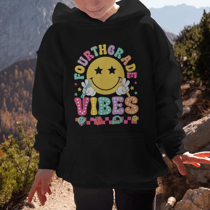 Fourth Grade Vibes Smile Face Back To School Boys Girls Kids Graphic Kid Hoodie Fourth Grade Vibes Smile Face Back To School Boys Girls Kids Graphic Kid Hoodie