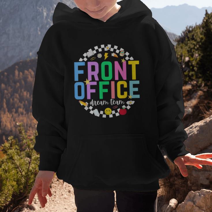 Front Office Squad Back To School Happy First Day Of School Graphic Kid Hoodie Front Office Squad Back To School Happy First Day Of School Graphic Kid Hoodie