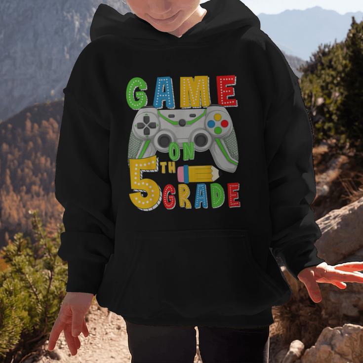 Game On Fifth Grade Back To School Gamer 5th Grade Boys Kids Graphic Kid Hoodie Game On Fifth Grade Back To School Gamer 5th Grade Boys Kids Graphic Kid Hoodie