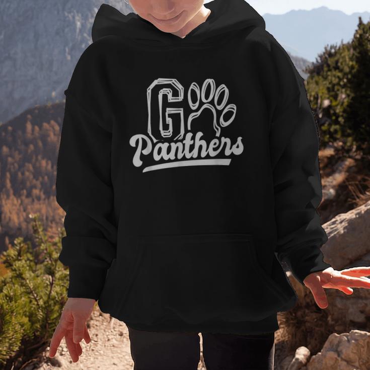 Go Cheer Panthers School Spirit Team Panther Back To School Graphic Kid Hoodie Go Cheer Panthers School Spirit Team Panther Back To School Graphic Kid Hoodie