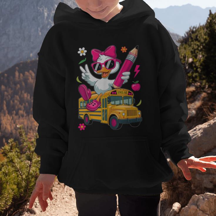 Goose Back To School First Day Of School Girls Boys Graphic Kid Hoodie Goose Back To School First Day Of School Girls Boys Graphic Kid Hoodie