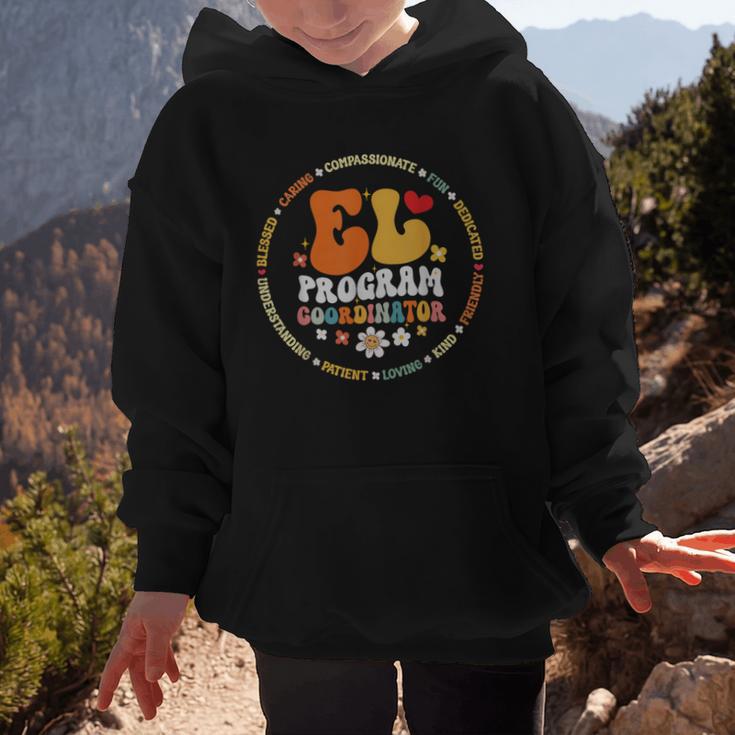 Groovy EL Program Coordinator Appreciation Back To School Graphic Kid Hoodie