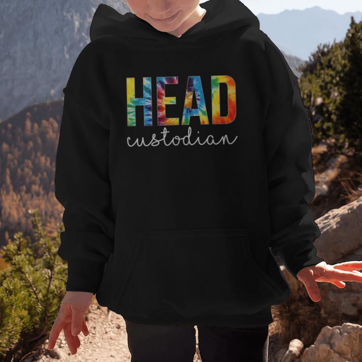 Head Custodian Women Tie Dye Back To School Appreciation Day Graphic Kid Hoodie Head Custodian Women Tie Dye Back To School Appreciation Day Graphic Kid Hoodie