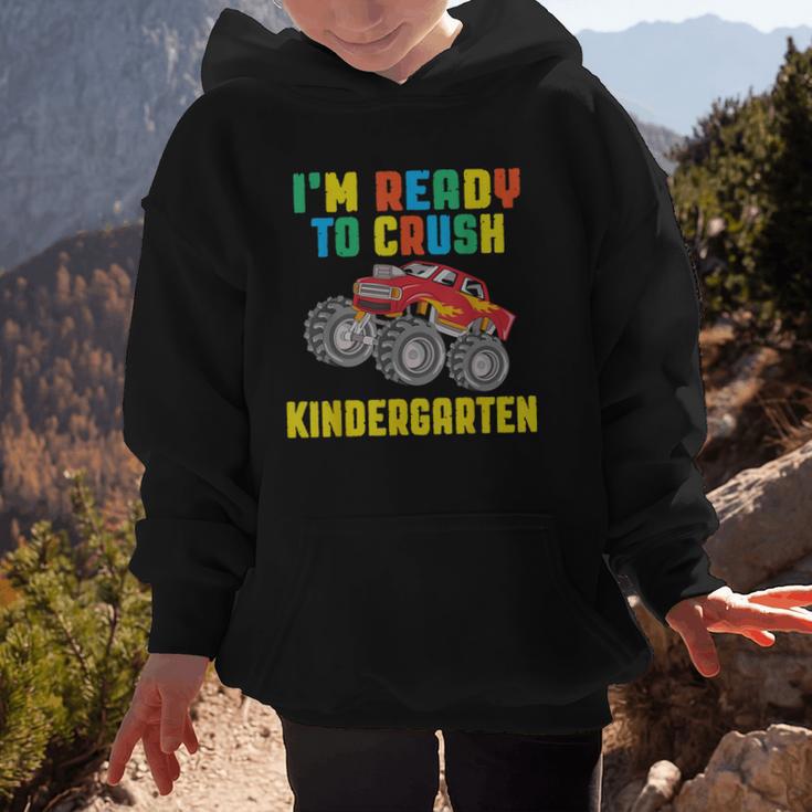 I'm Ready To Crush Kindergarten Dinosaur Back To School Boys Graphic Kid Hoodie I'm Ready To Crush Kindergarten Dinosaur Back To School Boys Graphic Kid Hoodie