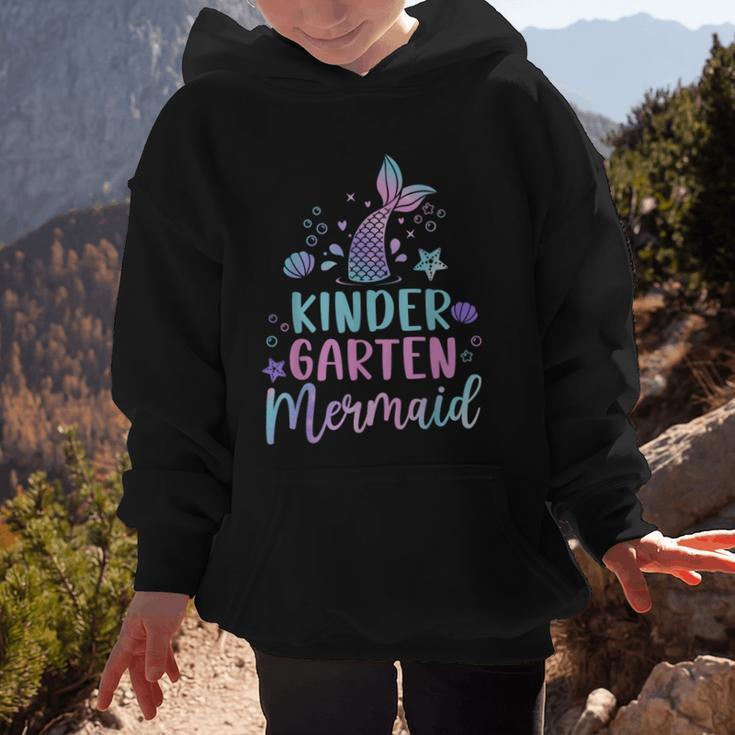 Kindergarten Mermaid Back To School Girls First Day Kinder Graphic Kid Hoodie Kindergarten Mermaid Back To School Girls First Day Kinder Graphic Kid Hoodie