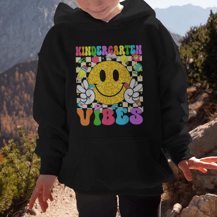 Kindergarten Vibes Smile Face Back To School Kinder Girl Kid Graphic Kid Hoodie Kindergarten Vibes Smile Face Back To School Kinder Girl Kid Graphic Kid Hoodie