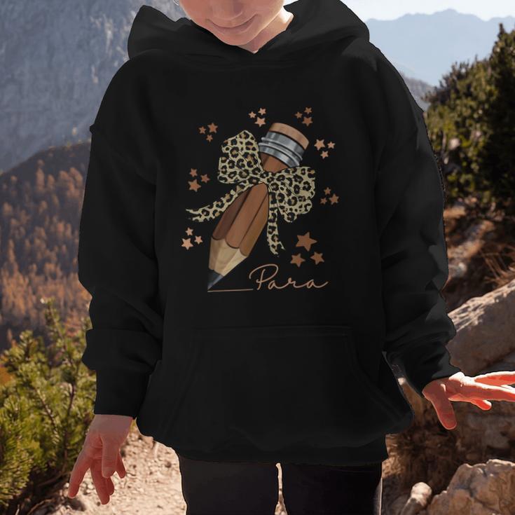 Melanin Pencil Leopard Bow Para Back To School Graphic Kid Hoodie Melanin Pencil Leopard Bow Para Back To School Graphic Kid Hoodie