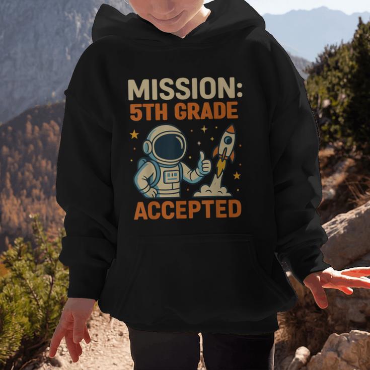 Mission Fifth 5th Grade Accepted Astronaut Back To School Graphic Kid Hoodie Mission Fifth 5th Grade Accepted Astronaut Back To School Graphic Kid Hoodie