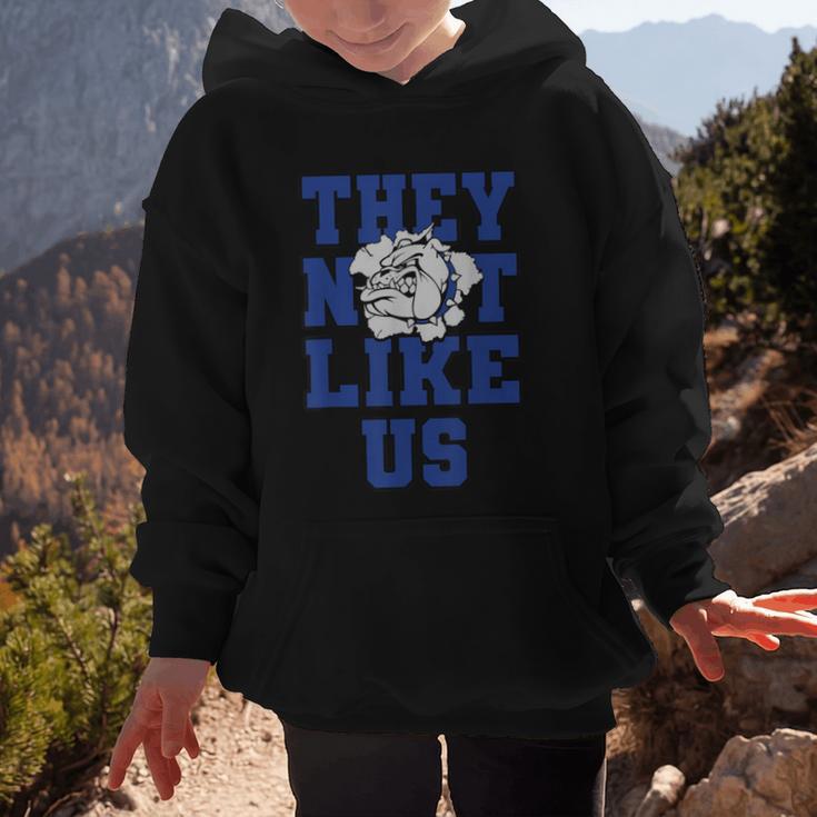 Not Like Bulldog Back To School Spirit B Graphic Kid Hoodie