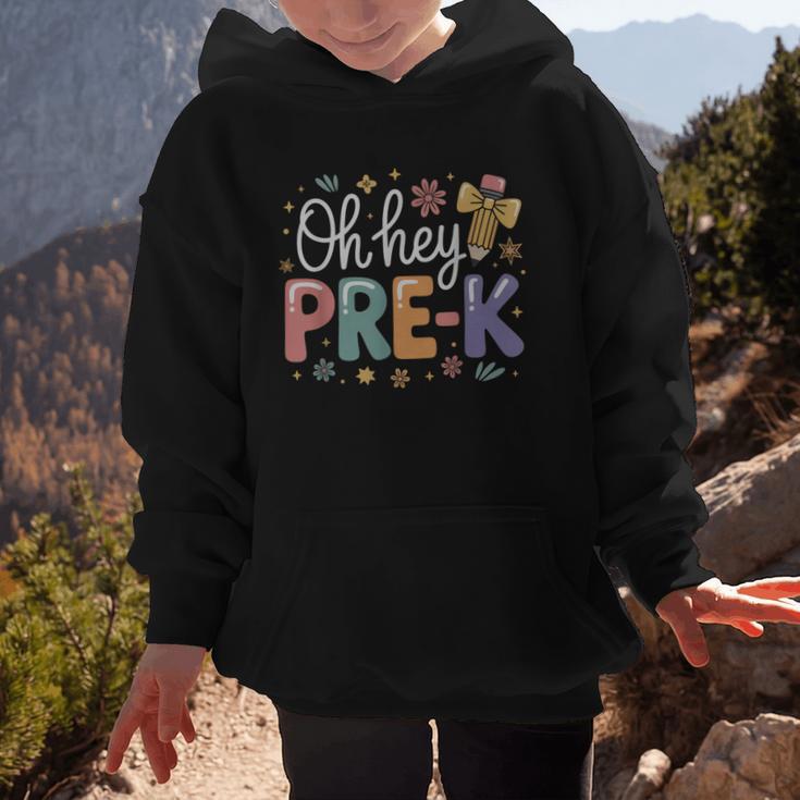 Oh Hey Pre K Preschool Back To School First Day Of School Graphic Kid Hoodie Oh Hey Pre K Preschool Back To School First Day Of School Graphic Kid Hoodie