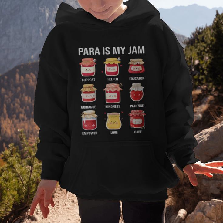 Parateaching Para Is My Jam Back To School For Paraeducator Graphic Kid Hoodie Parateaching Para Is My Jam Back To School For Paraeducator Graphic Kid Hoodie
