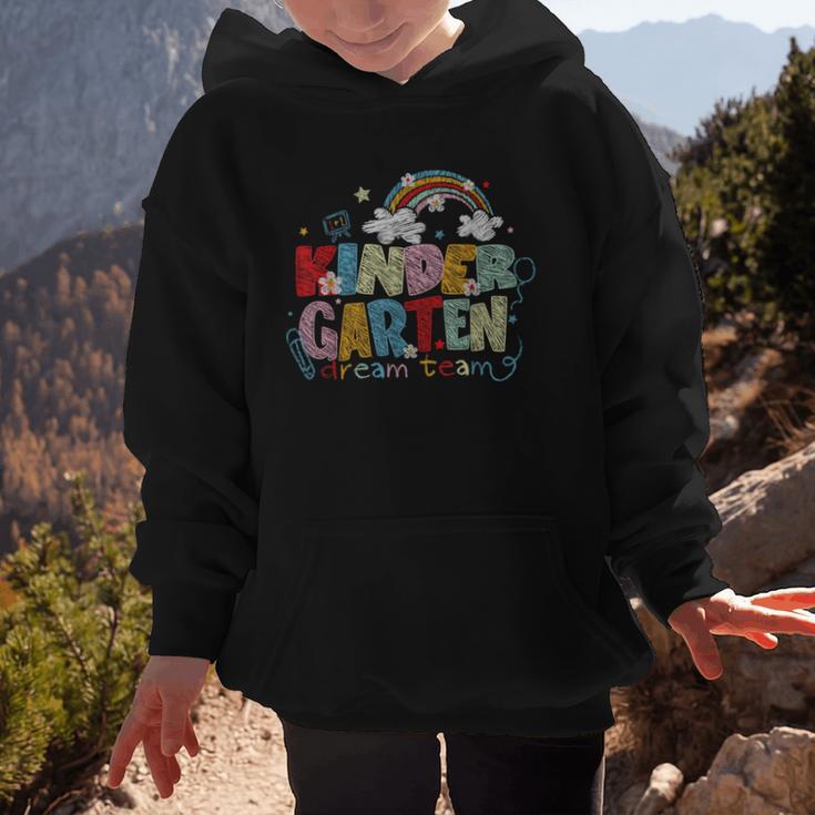 Rainbow Kindergarten Dream Painting Team Back To School Graphic Kid Hoodie Rainbow Kindergarten Dream Painting Team Back To School Graphic Kid Hoodie