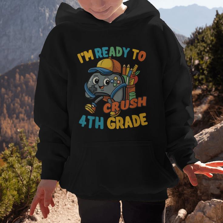 Ready For 4th Grade First Day Back To School Students Graphic Kid Hoodie