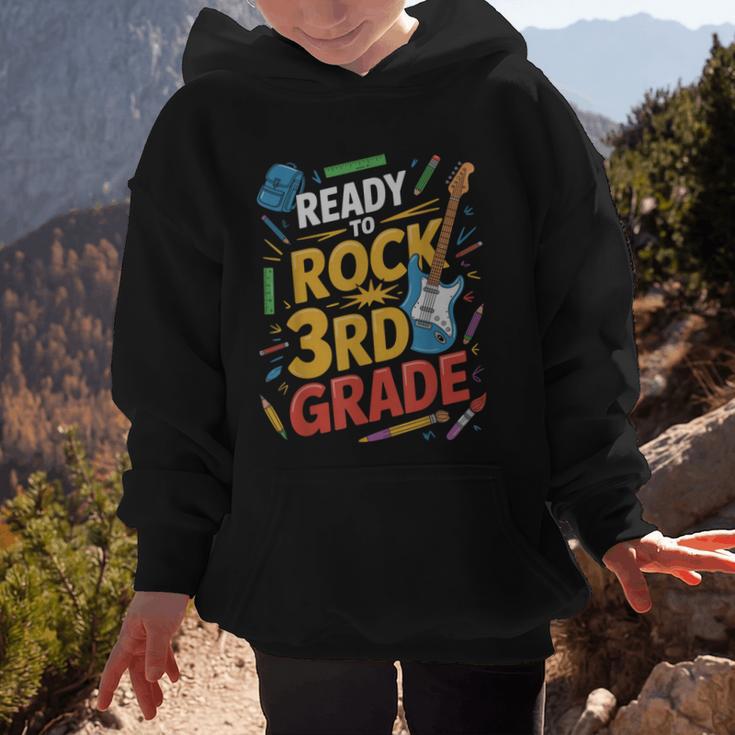 Ready To Rock 3rd Grade Music Back To School Graphic Kid Hoodie