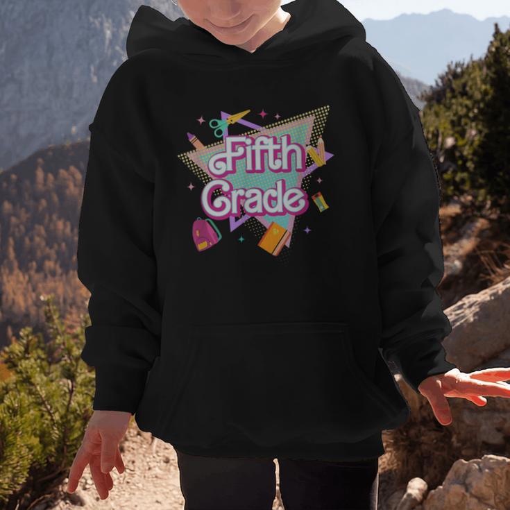 Retro 90s 5th Grade Back To School First Day Of Fifth Grade Graphic Kid Hoodie Retro 90s 5th Grade Back To School First Day Of Fifth Grade Graphic Kid Hoodie