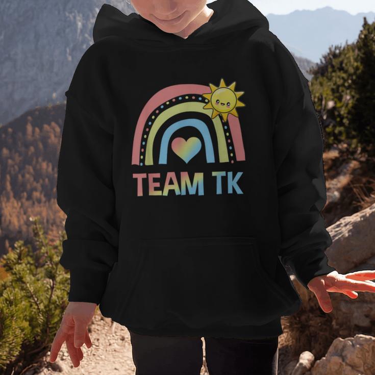 Retro Team TK Back To School Transitional Kindergarten Graphic Kid Hoodie