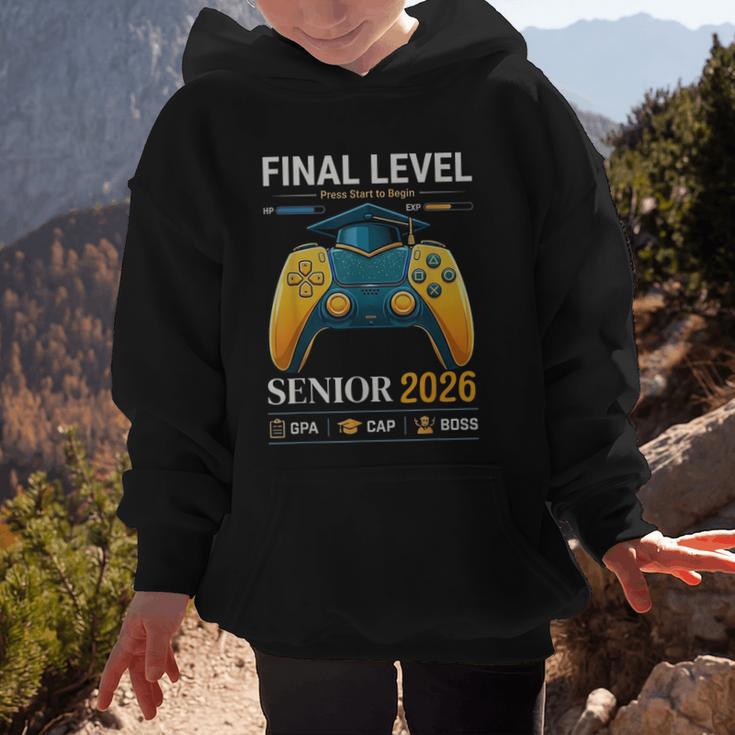 Senior Class Of 2026 Back To School Gamer Boys Senior 2026 Graphic Kid Hoodie