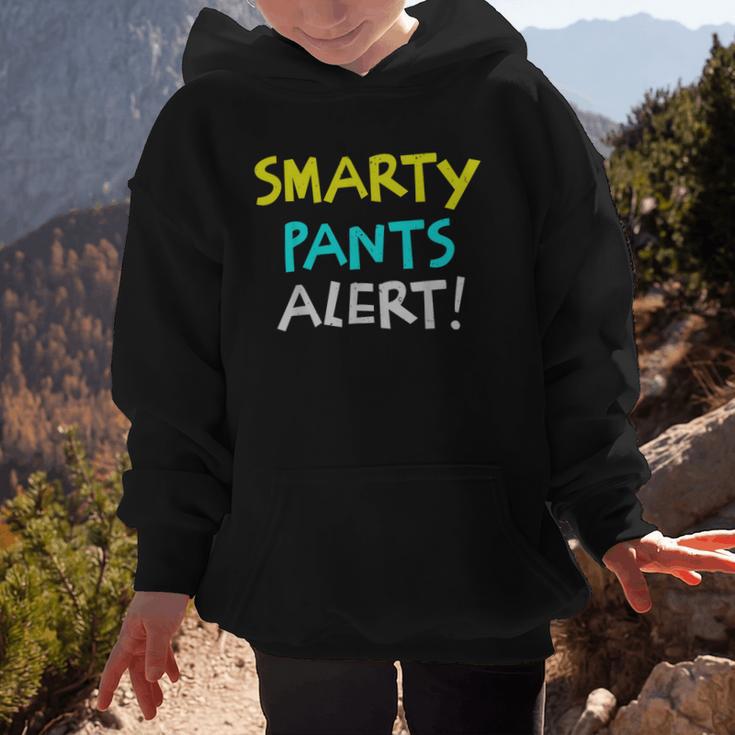 Smarty Pants Alert Nerd & Kids Back To School Graphic Kid Hoodie Smarty Pants Alert Nerd & Kids Back To School Graphic Kid Hoodie