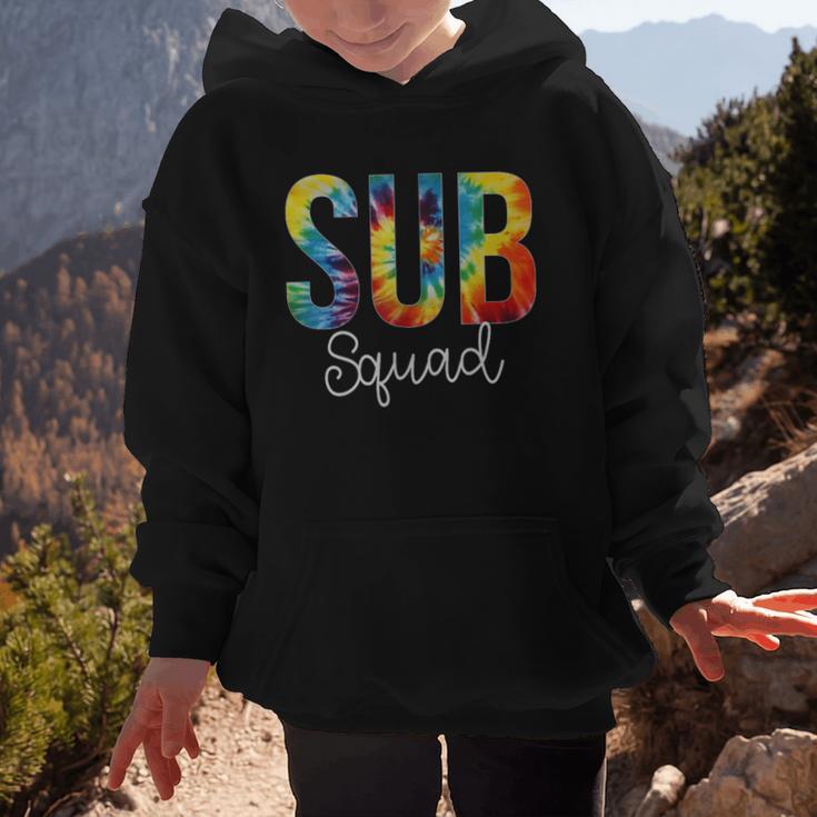 Sub Squad For Work Tie Dye Back To School Appreciation Day Graphic Kid Hoodie Sub Squad For Work Tie Dye Back To School Appreciation Day Graphic Kid Hoodie