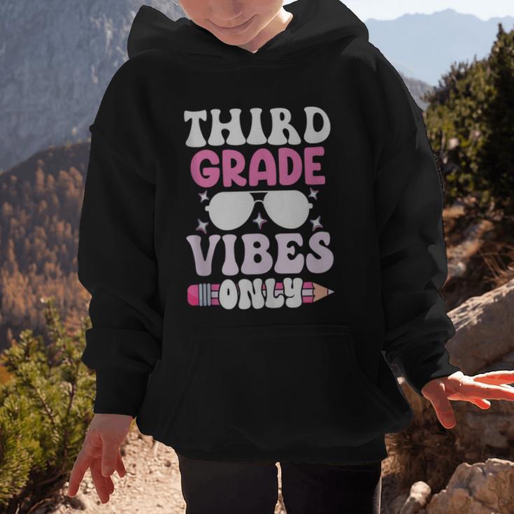 Third Grade 3rd Vibes Only Back To School Student Girl Graphic Kid Hoodie Third Grade 3rd Vibes Only Back To School Student Girl Graphic Kid Hoodie