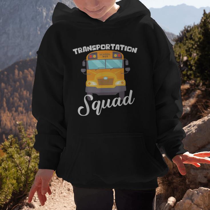 Transportation Squad Back To School Bus Driver Monitor Aide Graphic Kid Hoodie Transportation Squad Back To School Bus Driver Monitor Aide Graphic Kid Hoodie