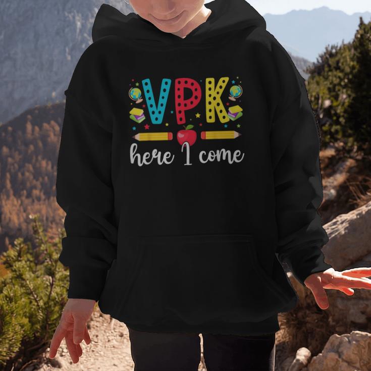 VPK Here I Come VPK Back To School VPK First Day Of VPK Graphic Kid Hoodie