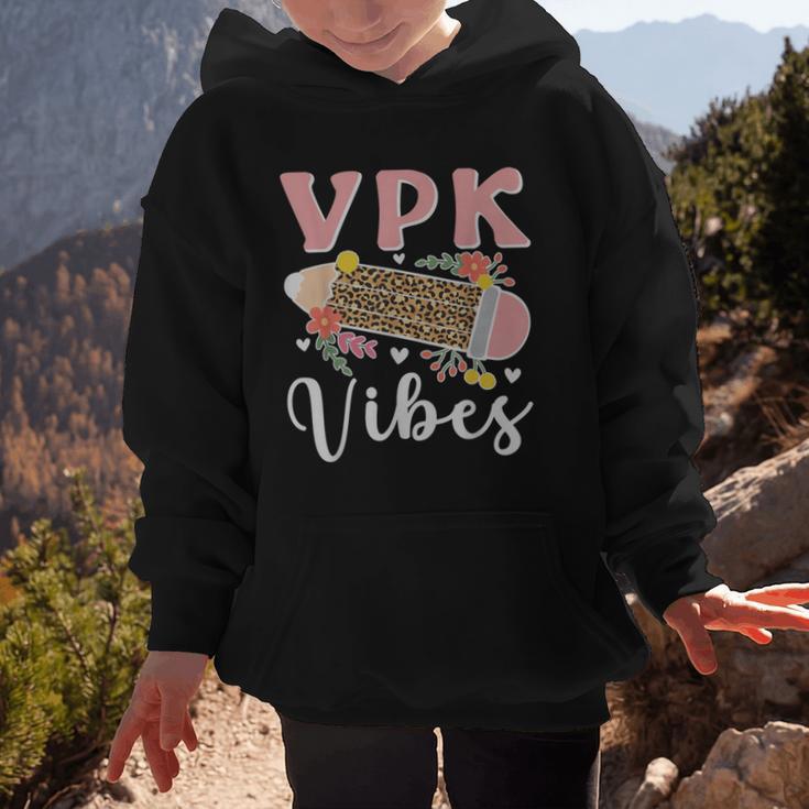 VPK Vibes First Day Of VPK Back To School Graphic Kid Hoodie VPK Vibes First Day Of VPK Back To School Graphic Kid Hoodie