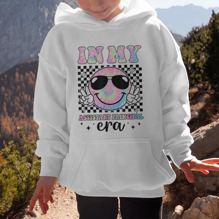 In My Assistant Principal Era Groovy Tie Dye Back To School Graphic Kid Hoodie In My Assistant Principal Era Groovy Tie Dye Back To School Graphic Kid Hoodie