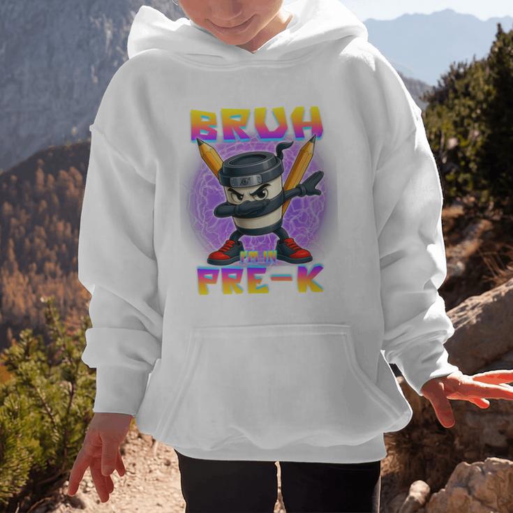 Bruh I'm In Pre-K Back To School Italian Brainrot Premium Tri-Blend Graphic Kid Hoodie Bruh I'm In Pre-K Back To School Italian Brainrot Premium Tri-Blend Graphic Kid Hoodie