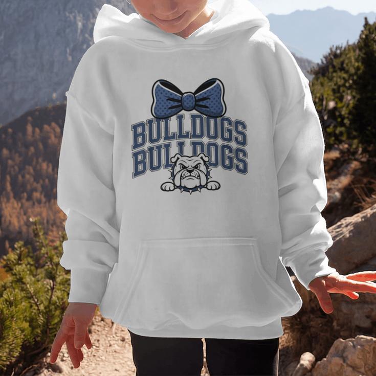 Bulldogs Mascot Team Spirit Sports Fan Back To School Graphic Kid Hoodie Bulldogs Mascot Team Spirit Sports Fan Back To School Graphic Kid Hoodie