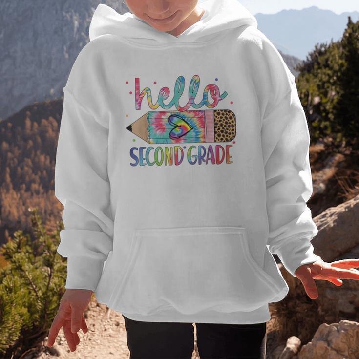 Hello Second Grade Pencil Tie Dye Back To School 2nd Grade Graphic Kid Hoodie Hello Second Grade Pencil Tie Dye Back To School 2nd Grade Graphic Kid Hoodie