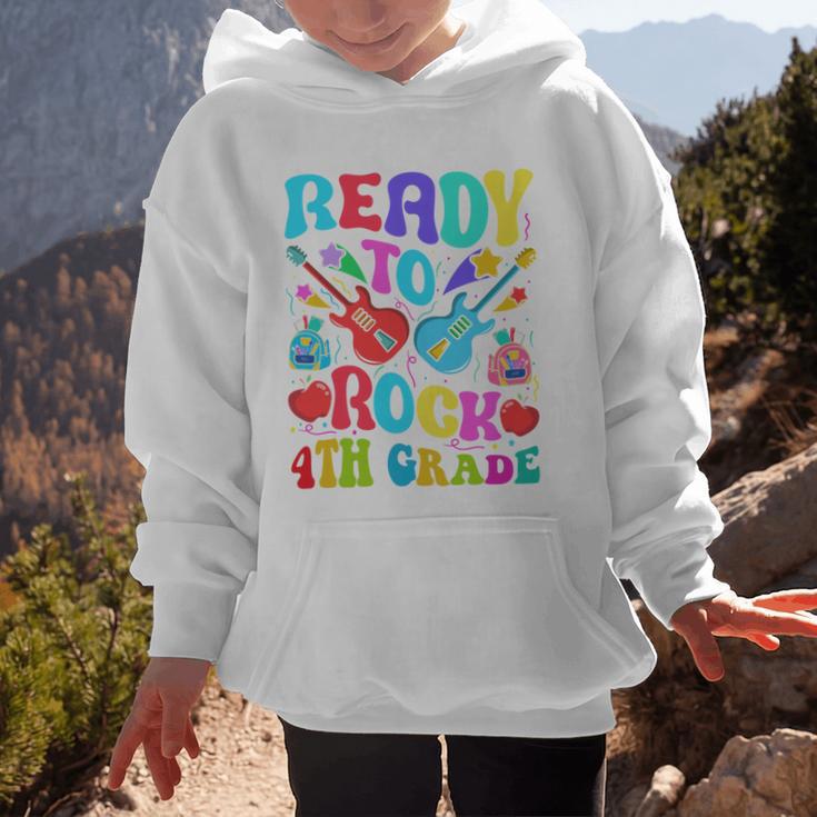 Im Ready To Rock 4th Grade Back To School 4th Grade Guitar Performance Graphic Kid Hoodie Im Ready To Rock 4th Grade Back To School 4th Grade Guitar Performance Graphic Kid Hoodie