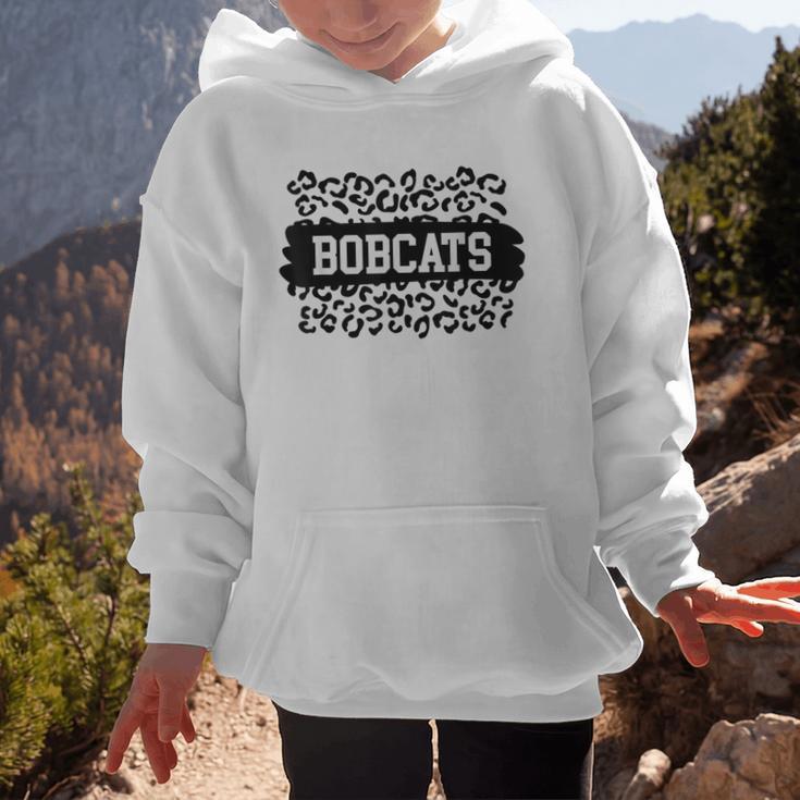 Leopard Bobcats School Spirit Fan Team Back To School Graphic Kid Hoodie Leopard Bobcats School Spirit Fan Team Back To School Graphic Kid Hoodie