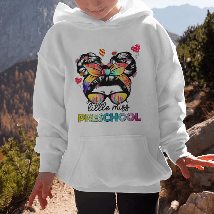 Little Miss Preschool Back To School Messy Kids Girls Graphic Kid Hoodie